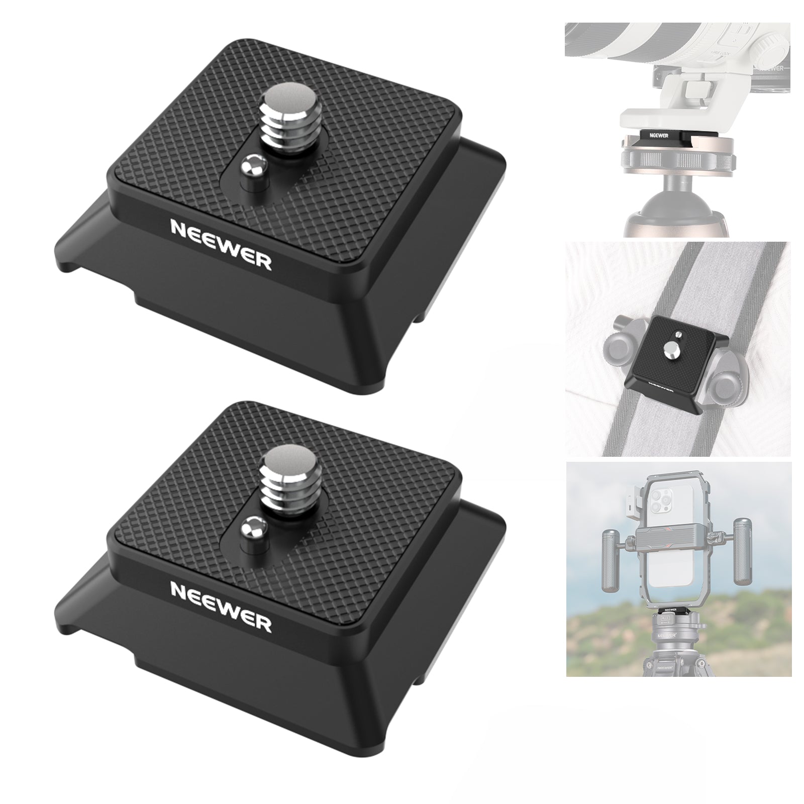 NEEWER UA078 Arca Type Quick Release Plate with 1/4" Screw