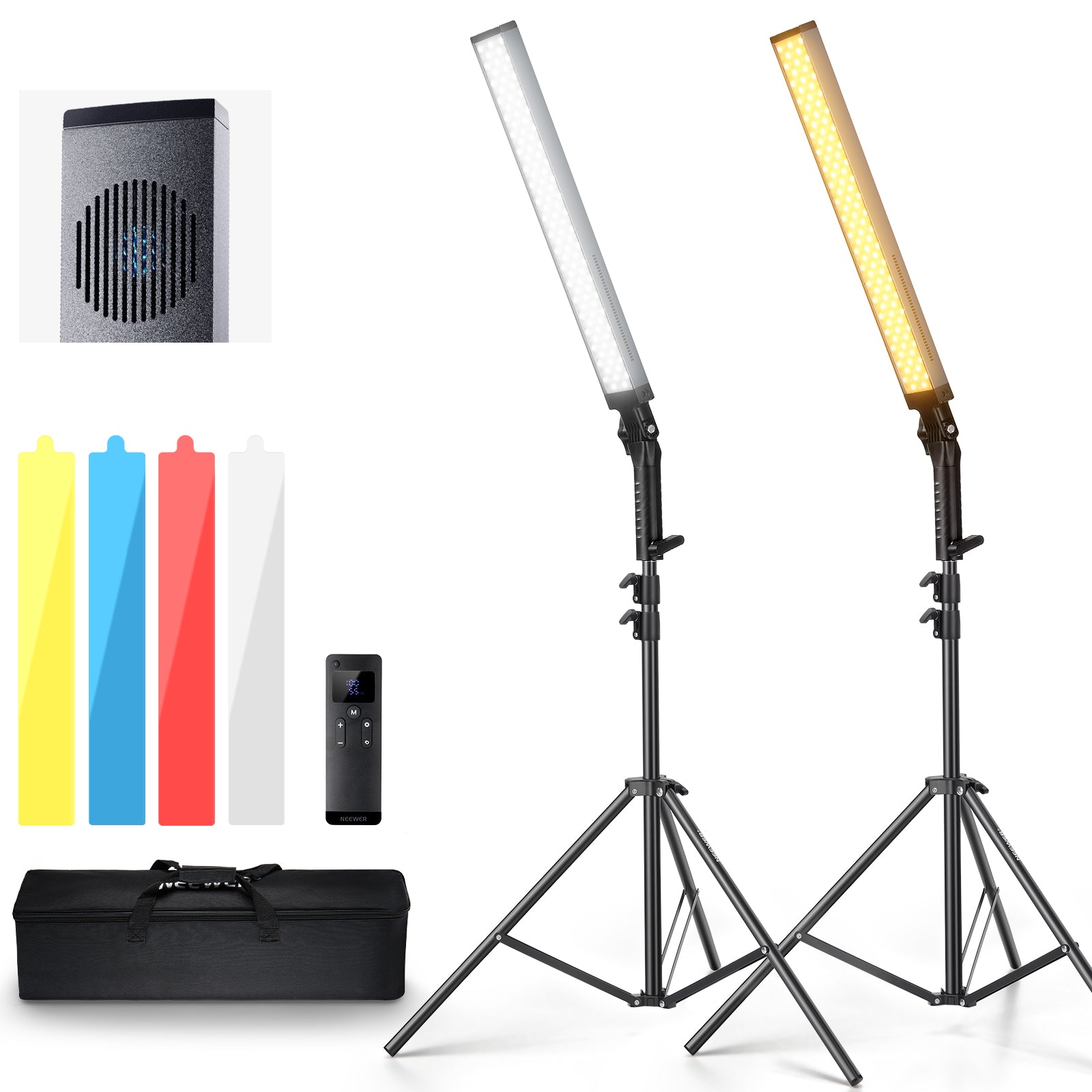 NEEWER BH20B Ultra Upgraded 40W LED Video Light Stick Kit