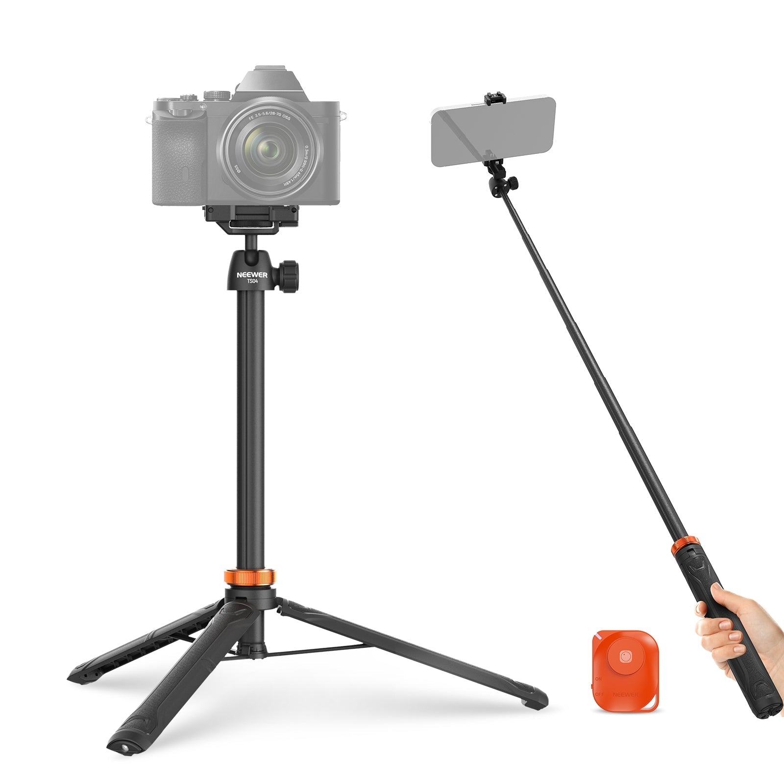 NEEWER BASICS TS04 59" Selfie Stick Tripod