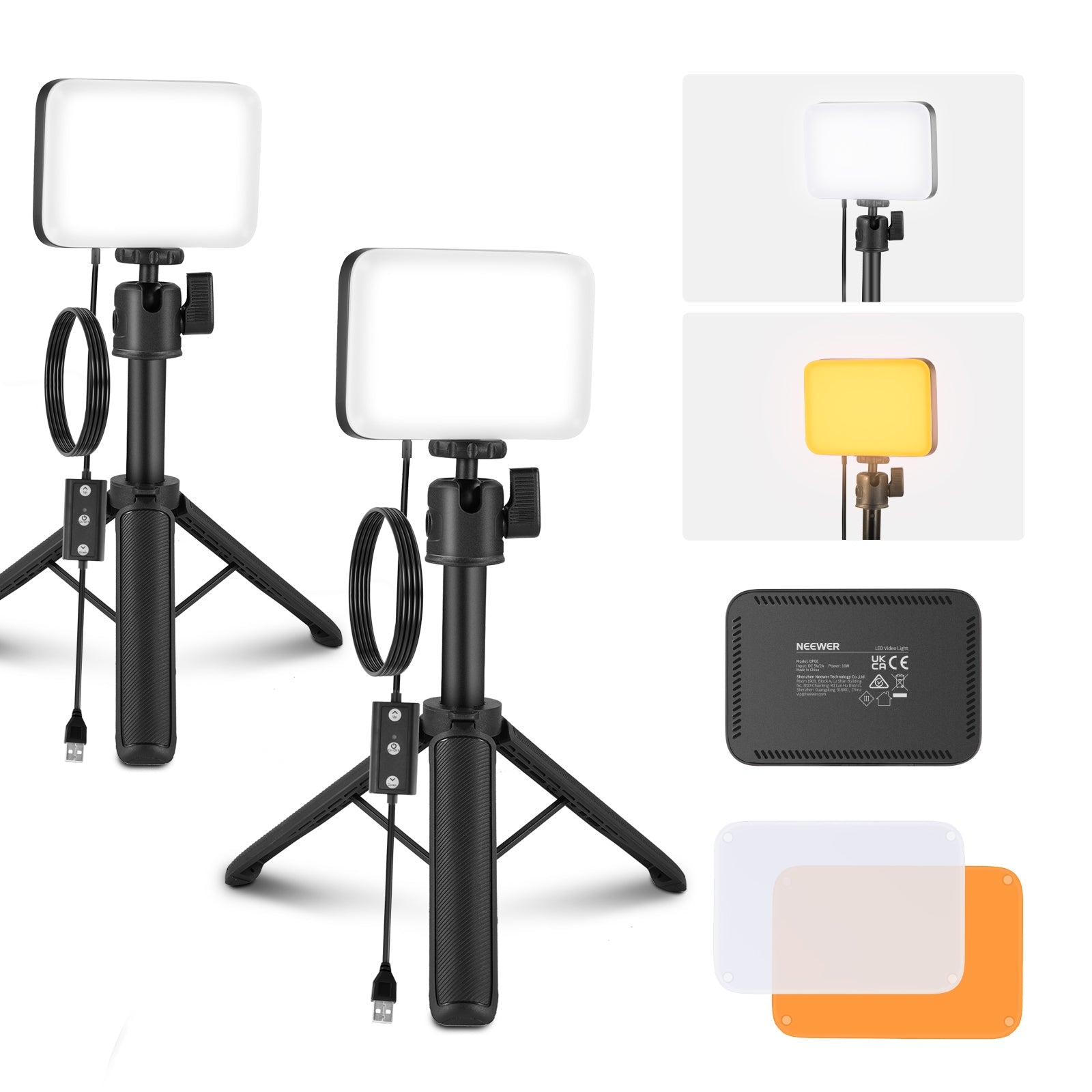 NEEWER BASICS BP66 LED Video Panel Desk Light