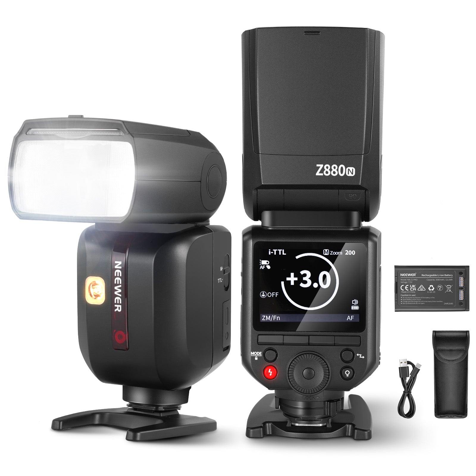 NEEWER Z880 GN60 5600K 76Ws TTL Flash Speedlite