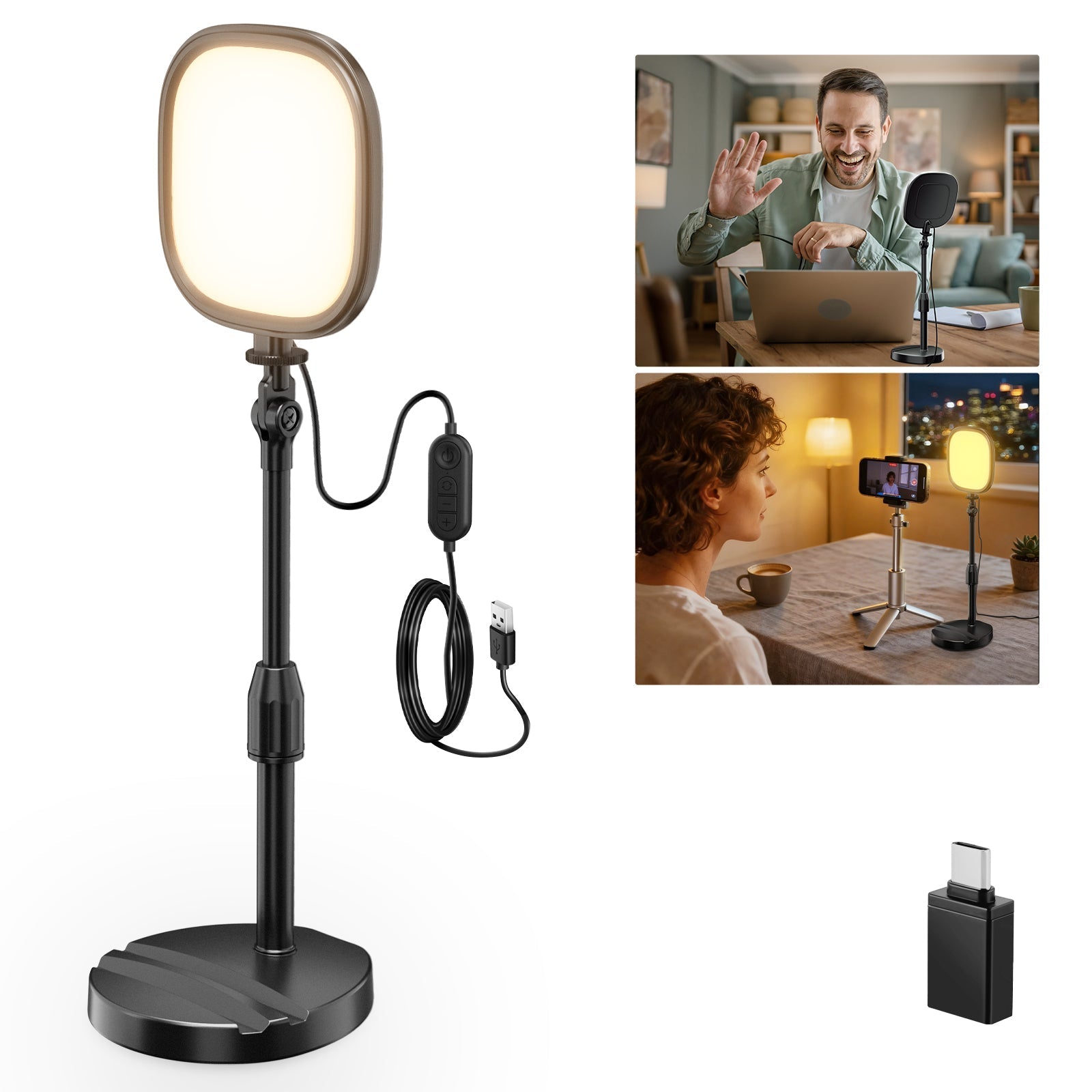 NEEWER BASICS NL10 5" Bi-Color Desk Light Kit