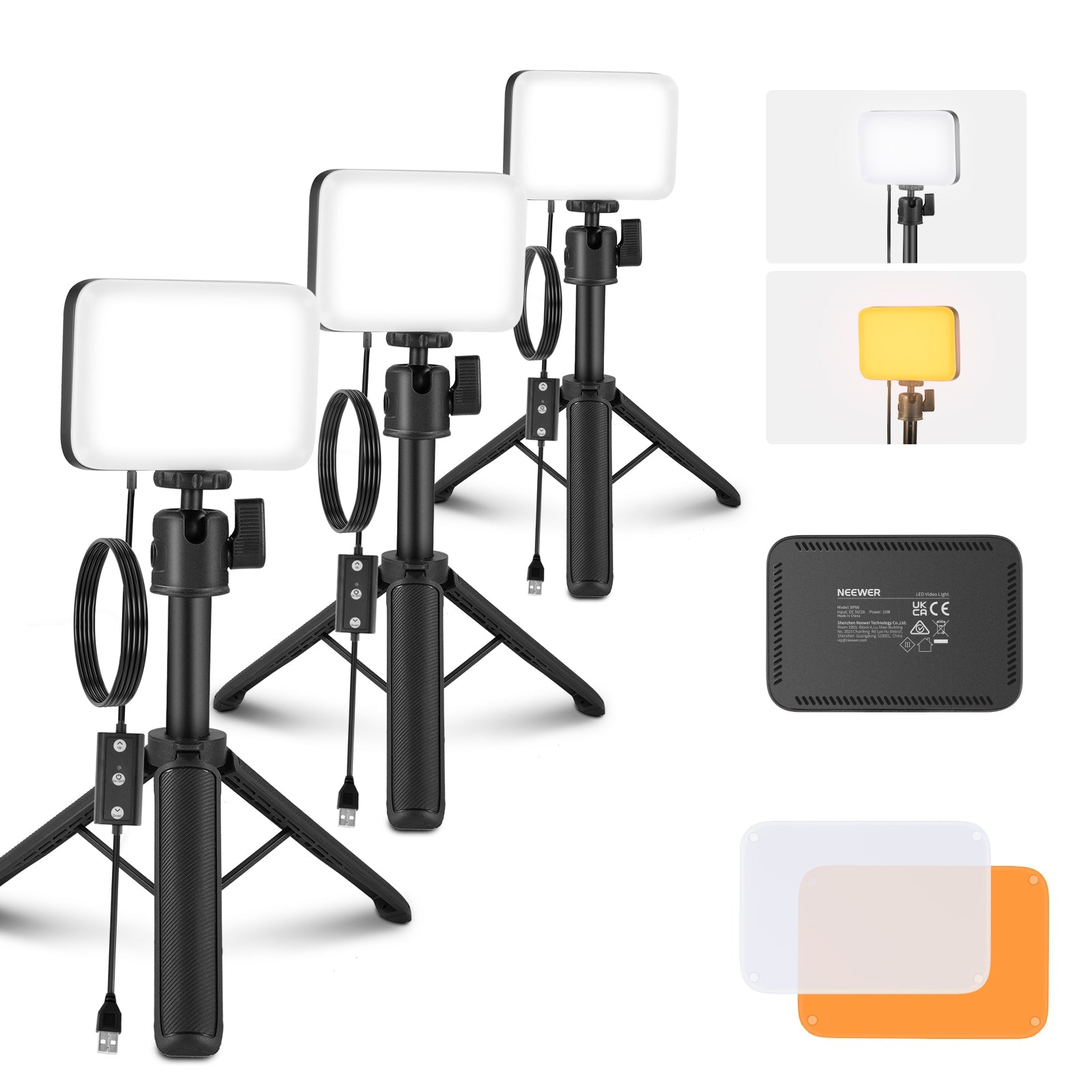 NEEWER BASICS BP66 LED Video Panel Desk Light