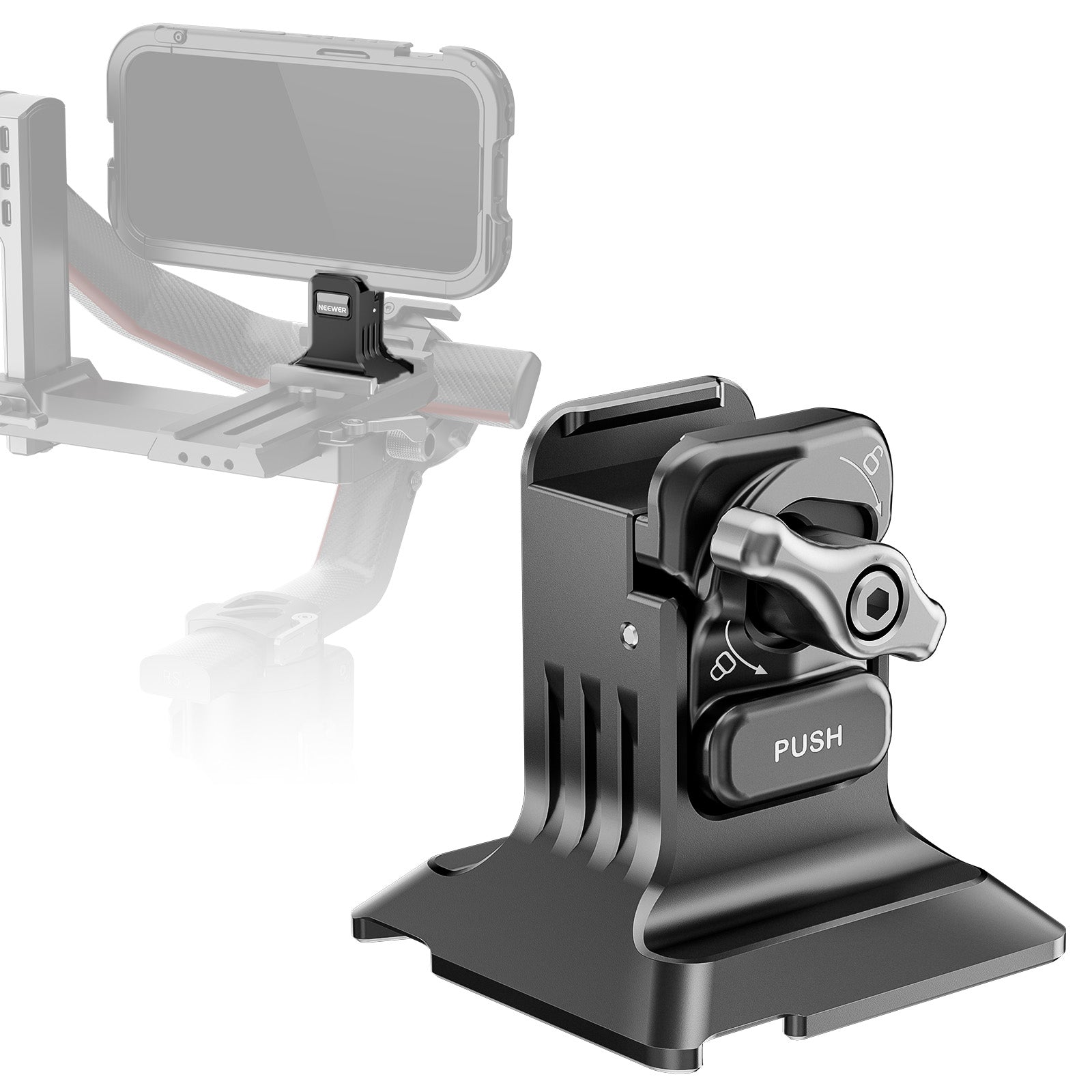 NEEWER PA124 Quick Release Phone Tripod Mount with Arca Type Base