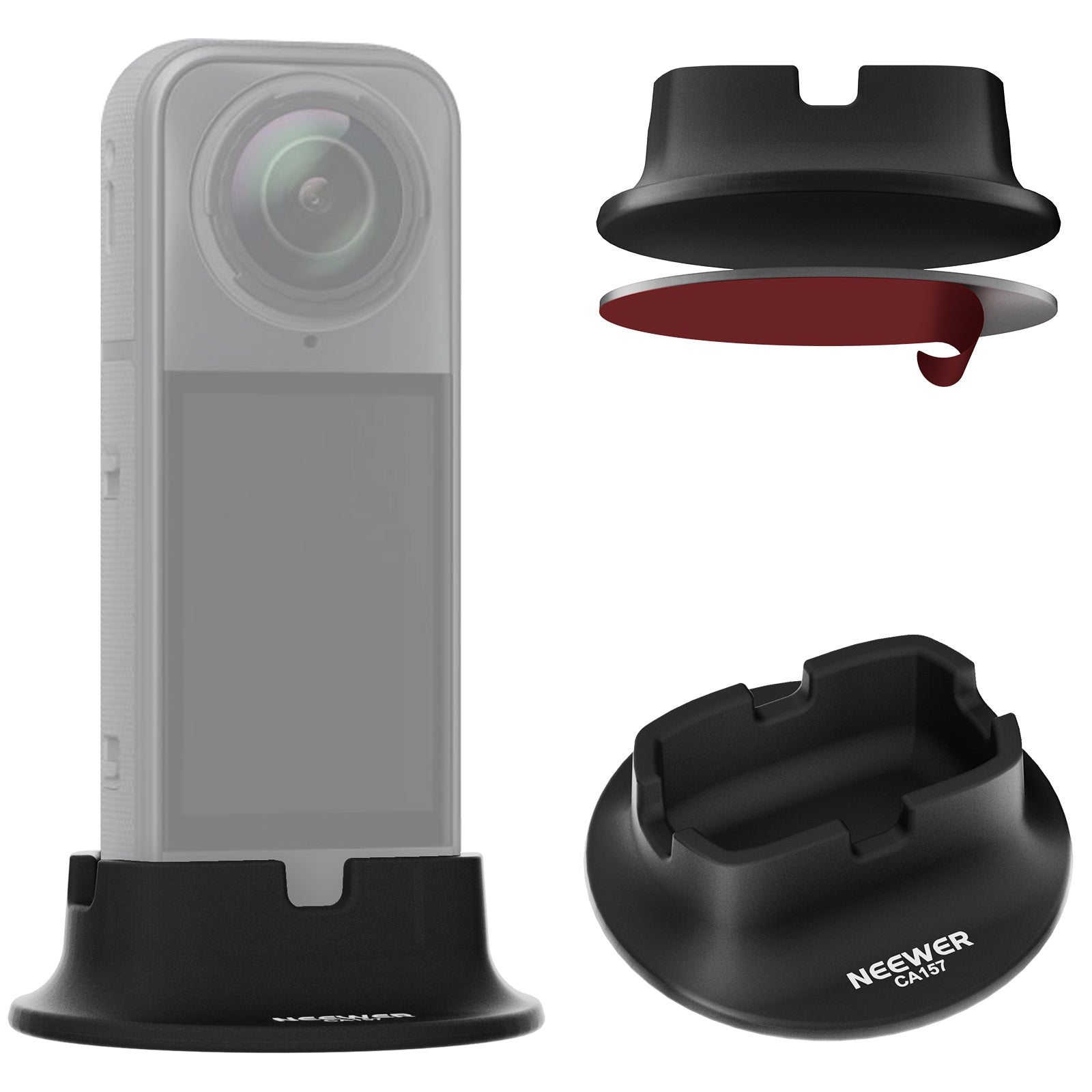 NEEWER CA157 Desktop Car Mount Silicone Base for Insta360 X5/X4