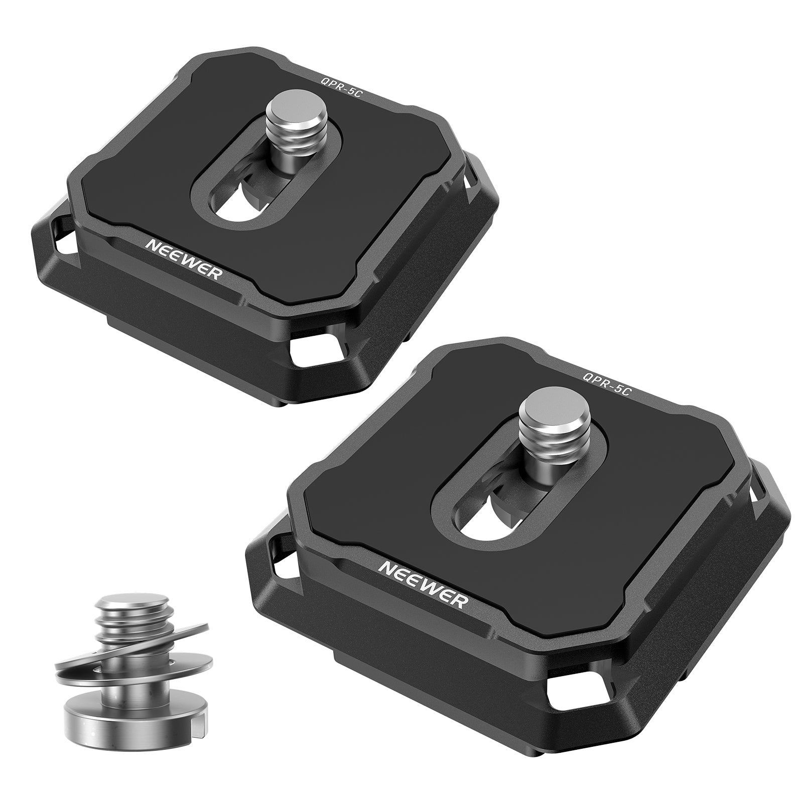 NEEWER QPR-5C 2 Pack 38mm Anti Off Arca Type Quick Release Plate