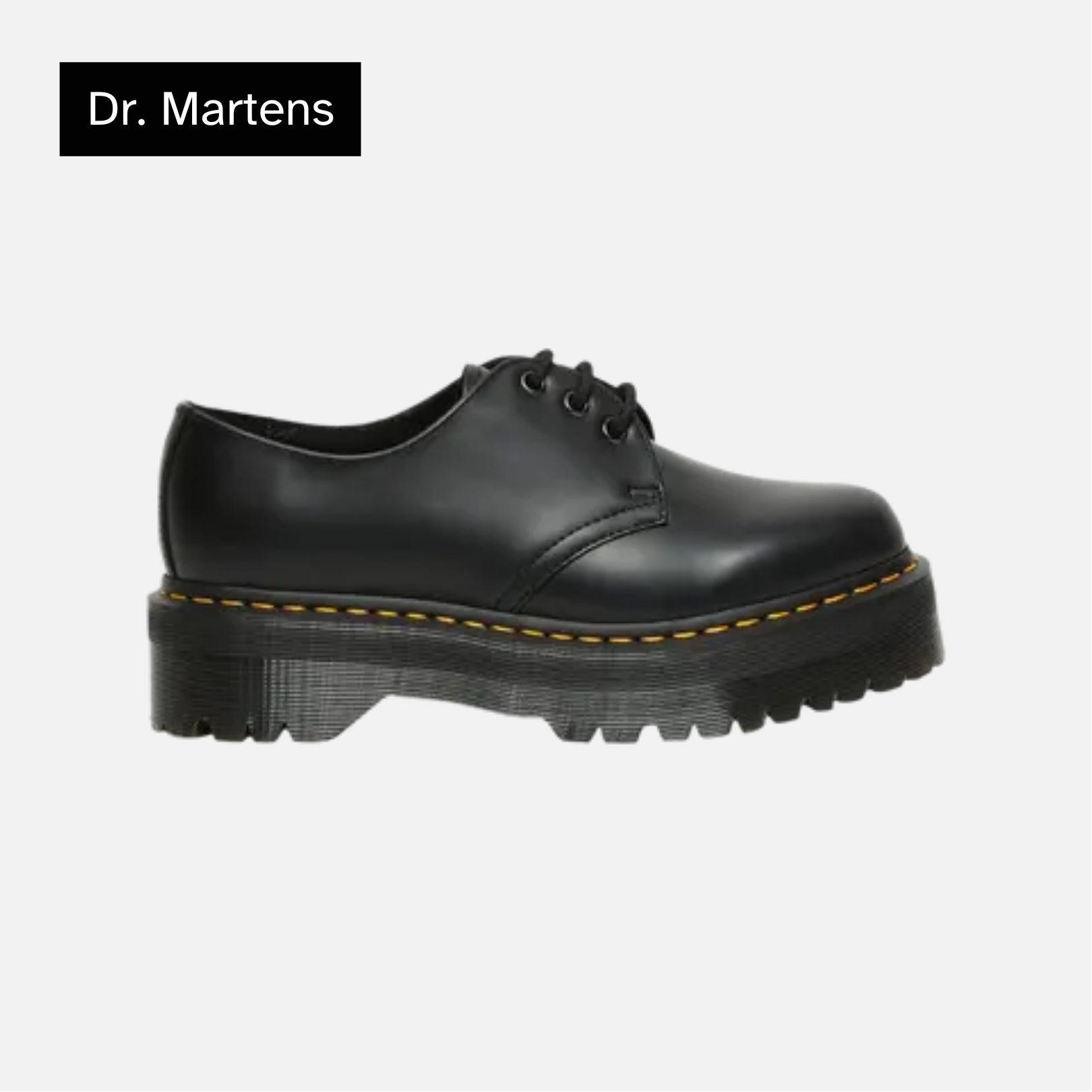 Dr. Martens 1461 Smooth Leather Platform 'Black'