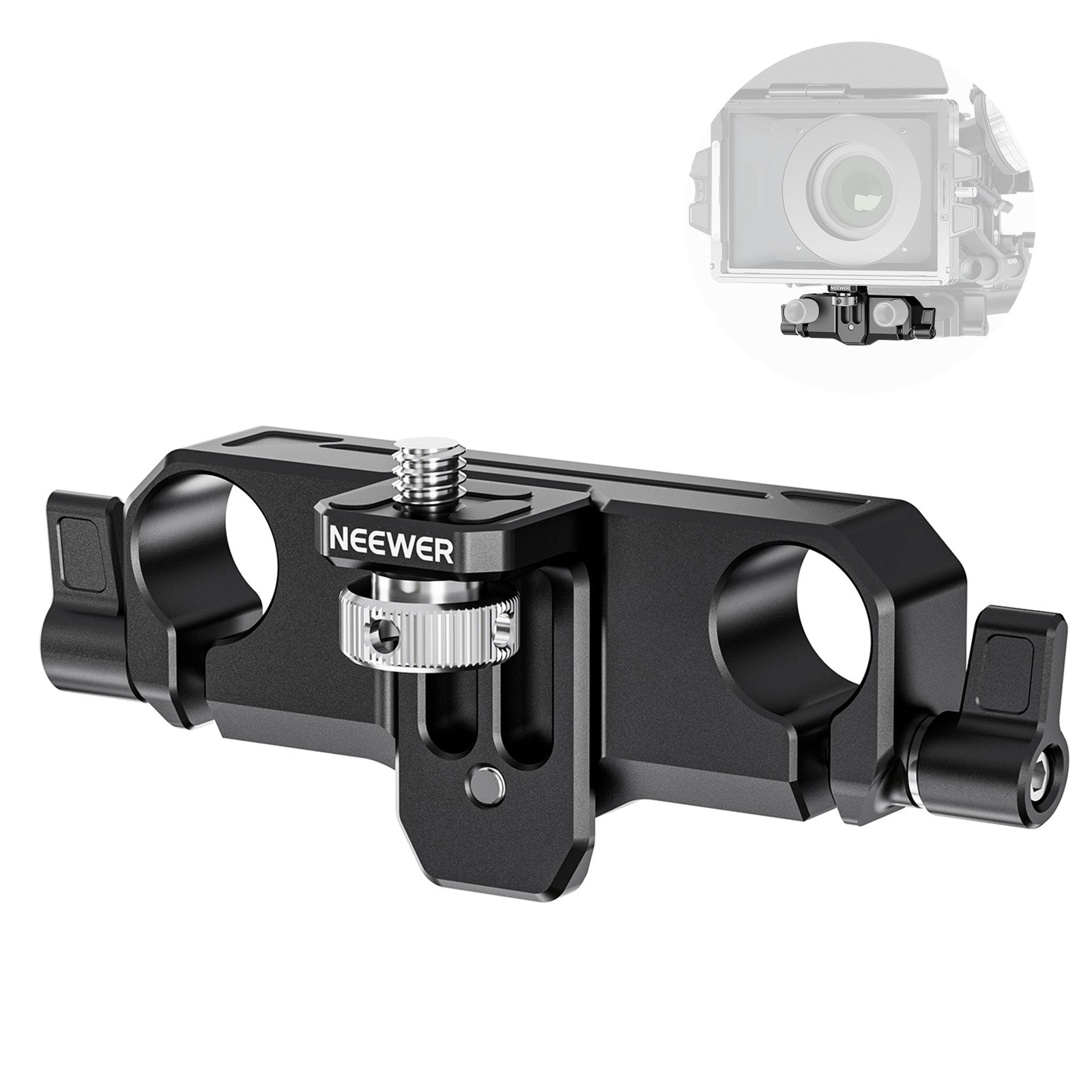 NEEWER PG013 Height Adjustable LWS 15mm Rod Clamp Matte Box Support