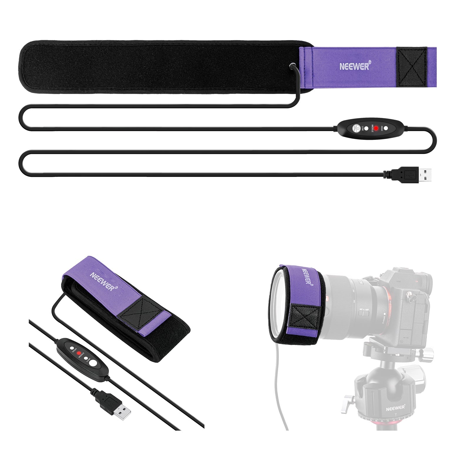 NEEWER HW-28B USB Lens Heater Warmer