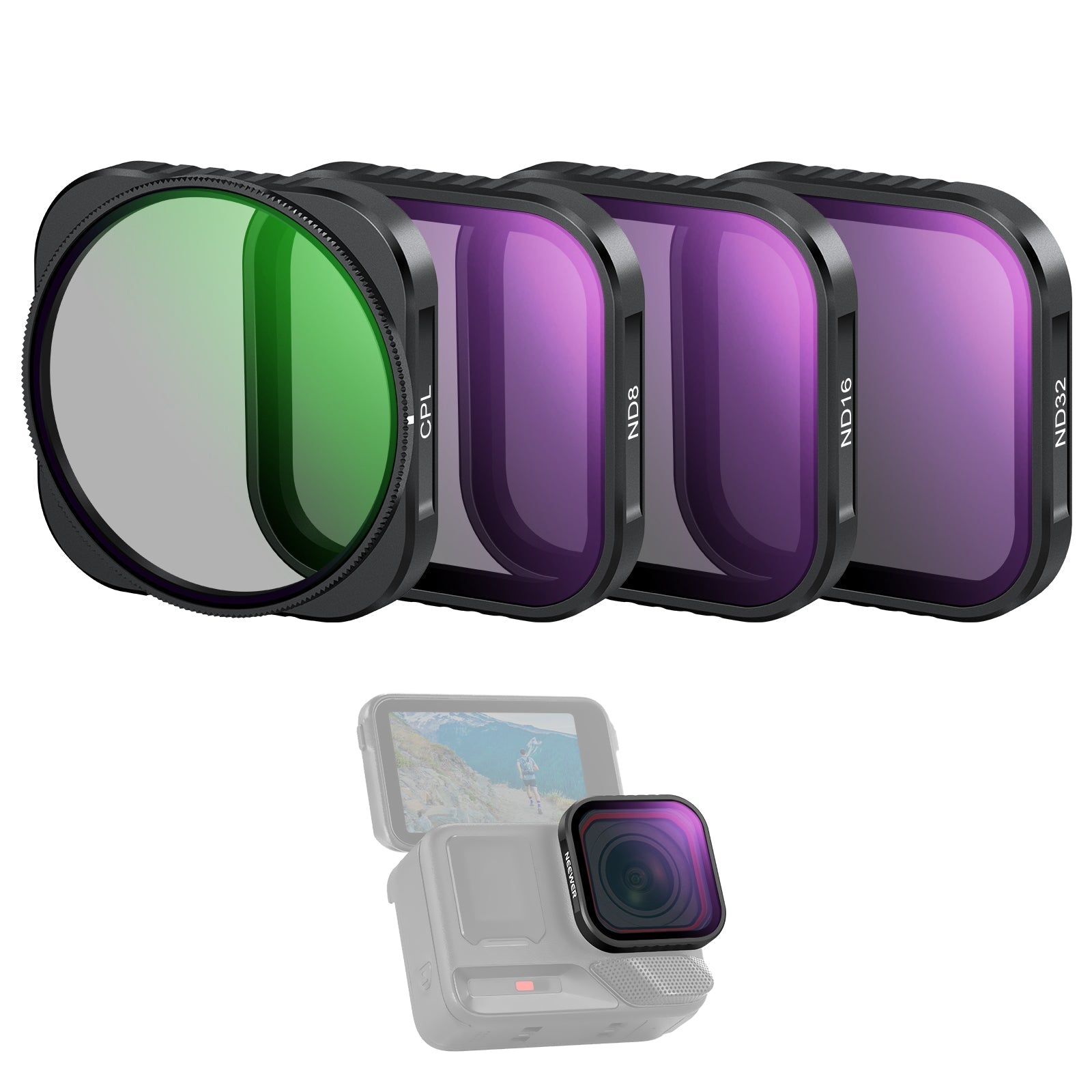 NEEWER FL-C29/FL-C30/FL-C31 4 Pack Filter Set For Insta360 Ace Pro/Ace Pro 2