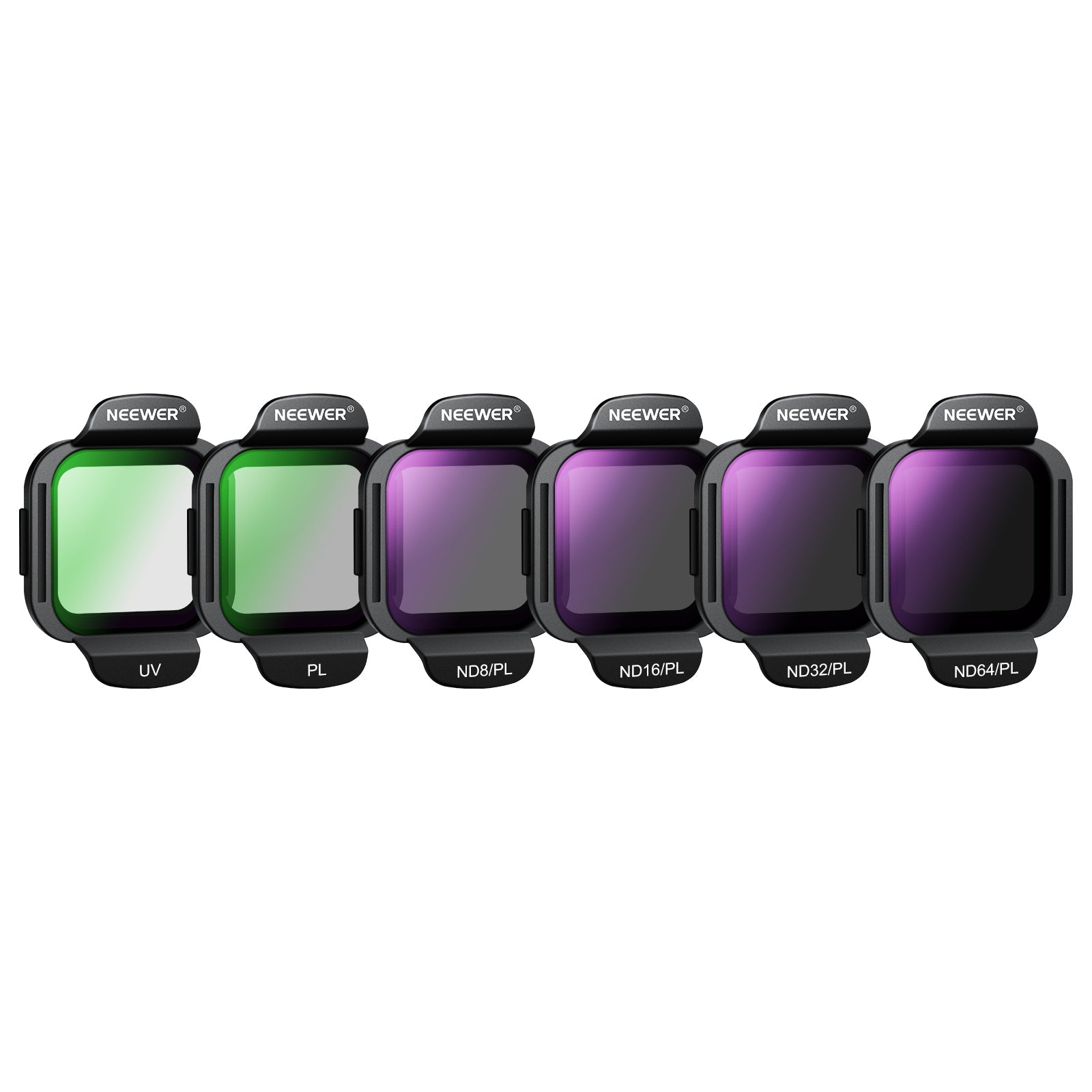 NEEWER FL-N35 6-Pack ND/PL Filter Set For DJI Flip / Lito X1 Drone