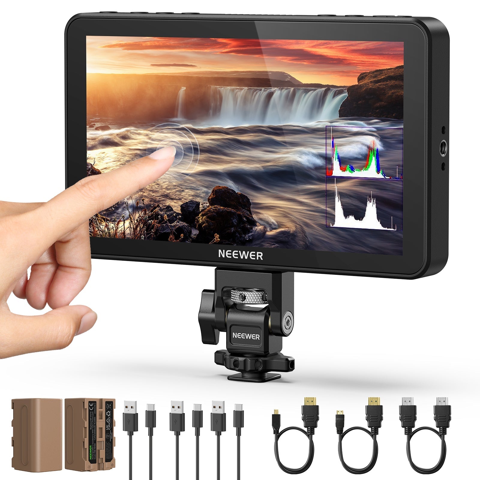 NEEWER F600  LED 7" Camera Touch Screen Monitor