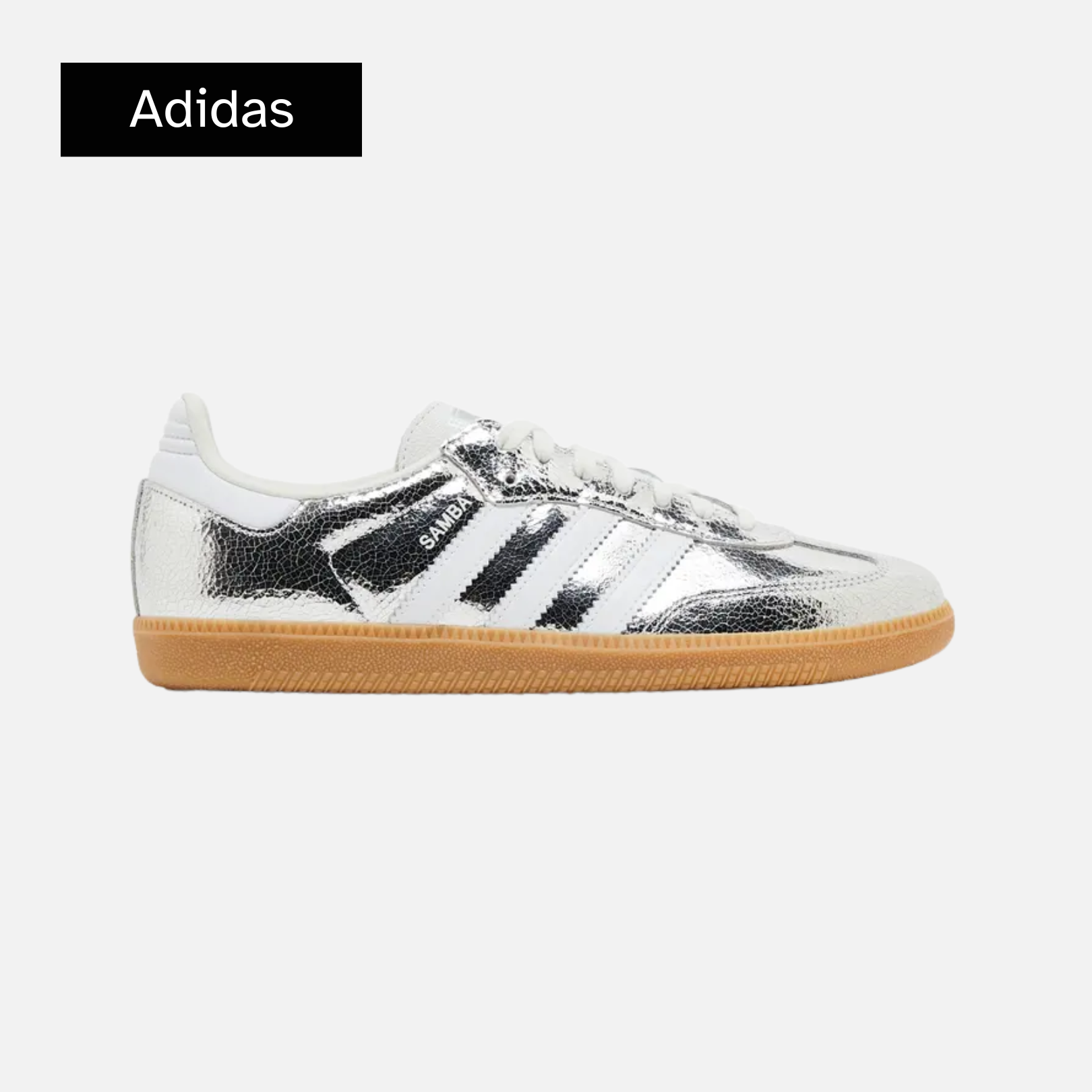 Adidas Wmns Samba OG 'Silver Metallic Cracked Leather'