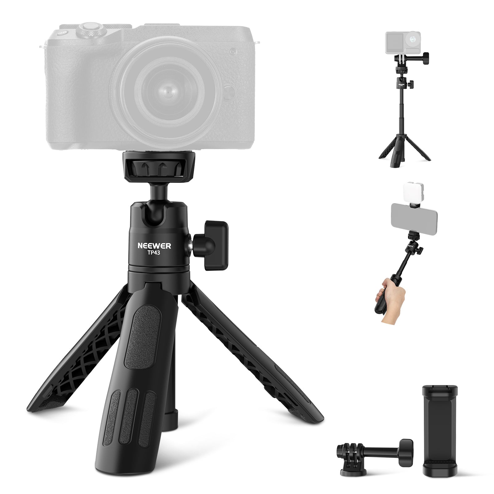 NEEWER BASICS TP43 Mini Desktop Selfie Stick Tripod