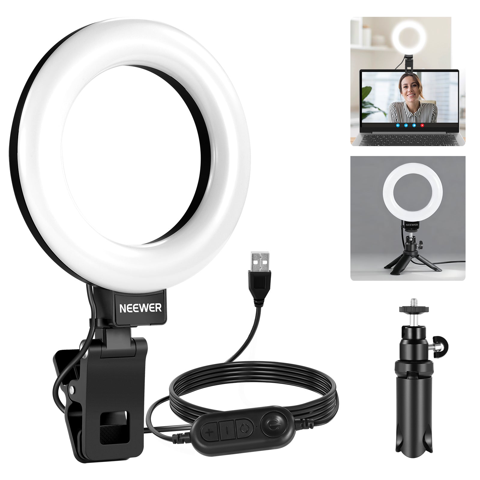 NEEWER BASICS BR60 5" Bi-Color Mini Ring Light