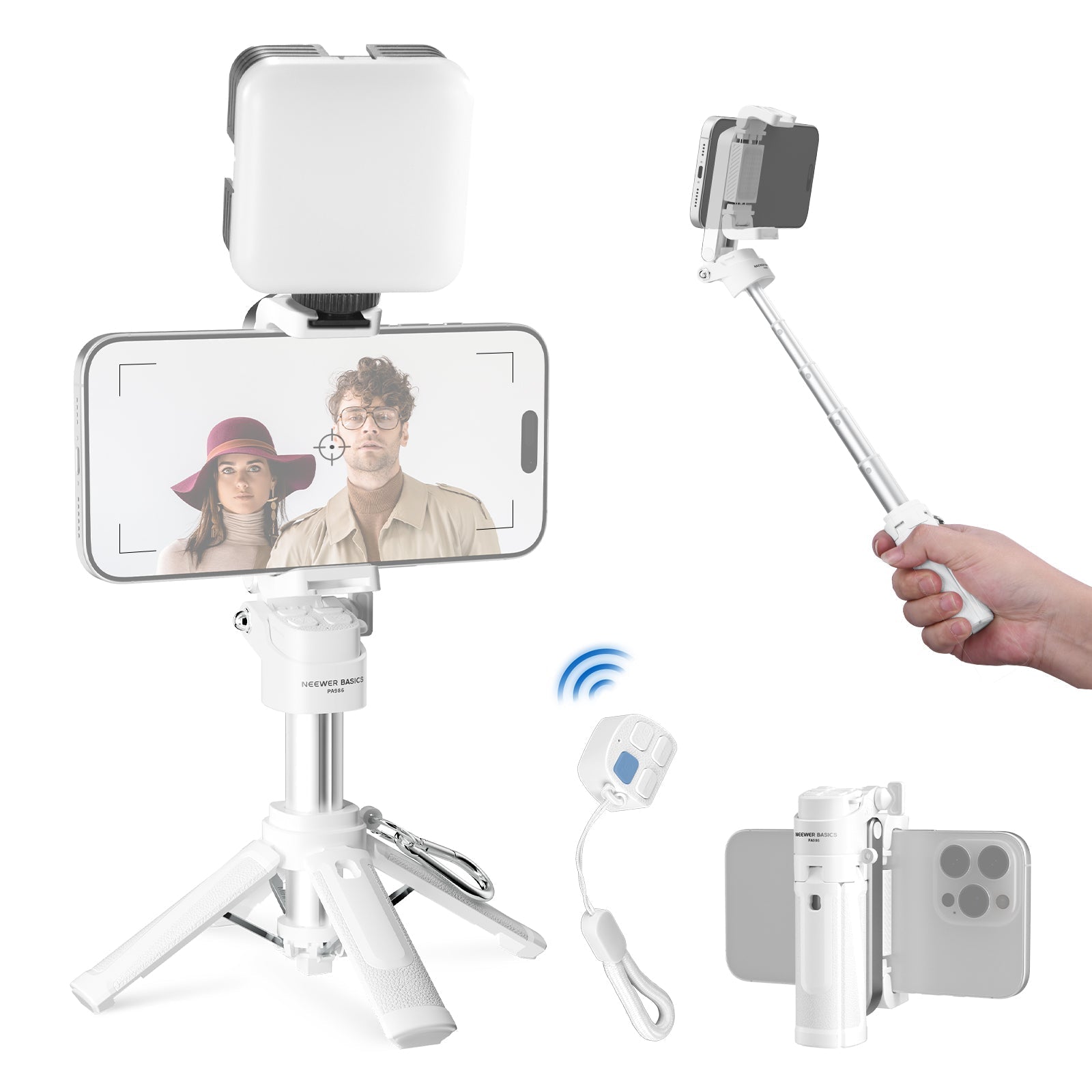 NEEWER BASICS PA986 Mini Phone Tripod Selfie Stick