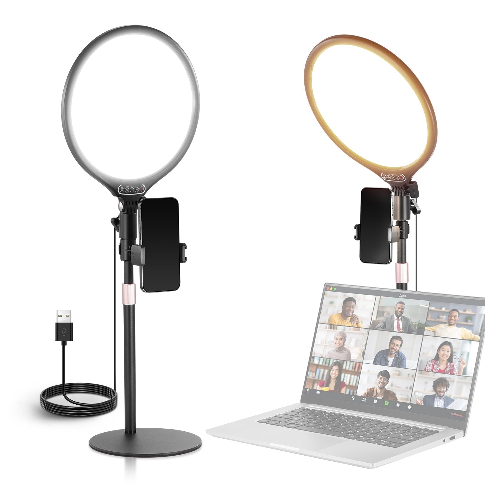 NEEWER BASICS R10 10.5" Desktop Ring Light