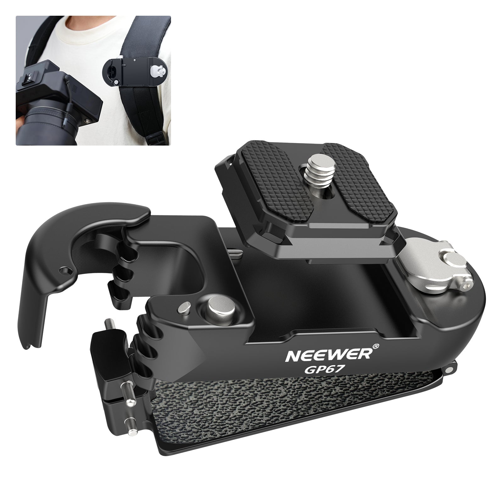 NEEWER GP67 Backpack Camera Clip Mount