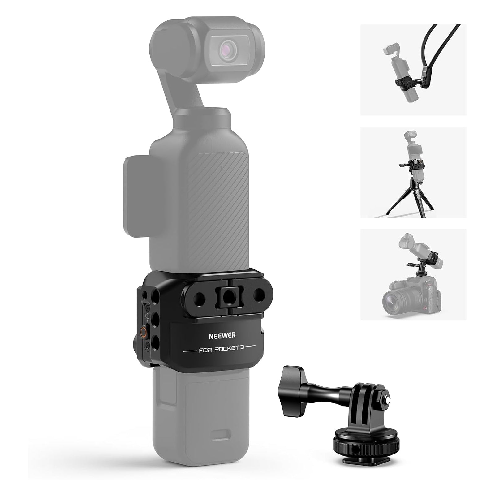 NEEWER AC009 Action Camera Metal Cage For DJI Osmo Pocket 3