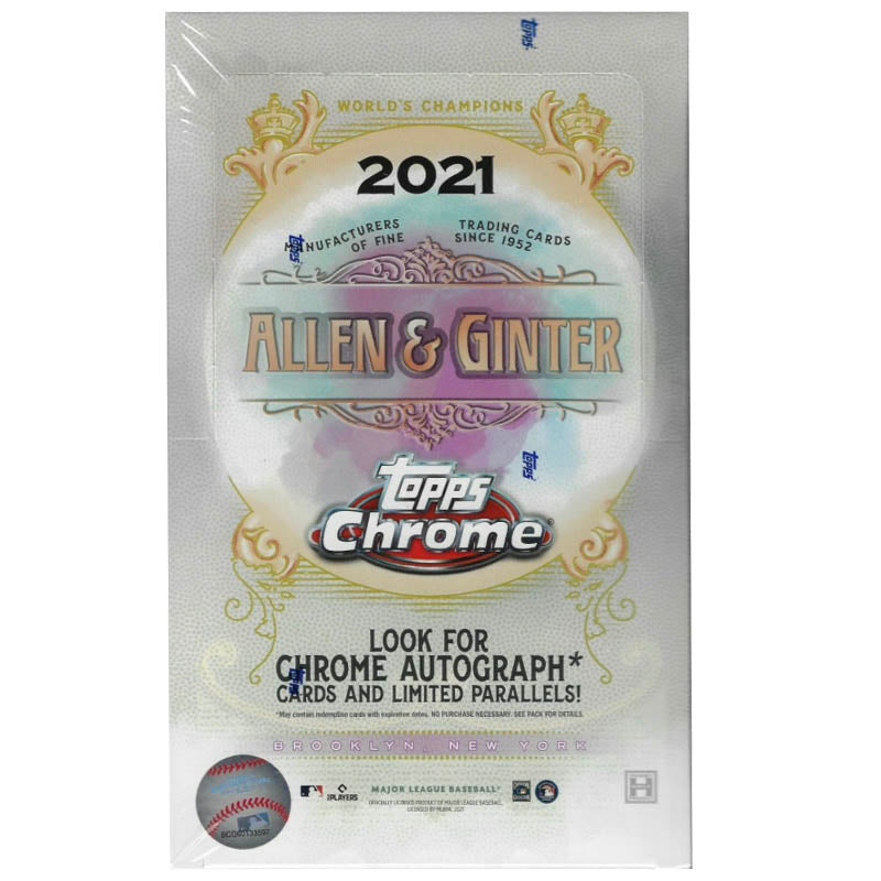 2021 Topps Allen & Ginter Chrome Baseball Hobby Box