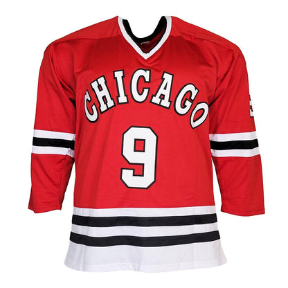 Bobby Hull Signed The Golden Jet HOF 83 Inscription Chicago Red Hockey Jersey (JSA)