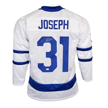 Curtis Joseph Signed Toronto White Hockey Jersey (JSA)