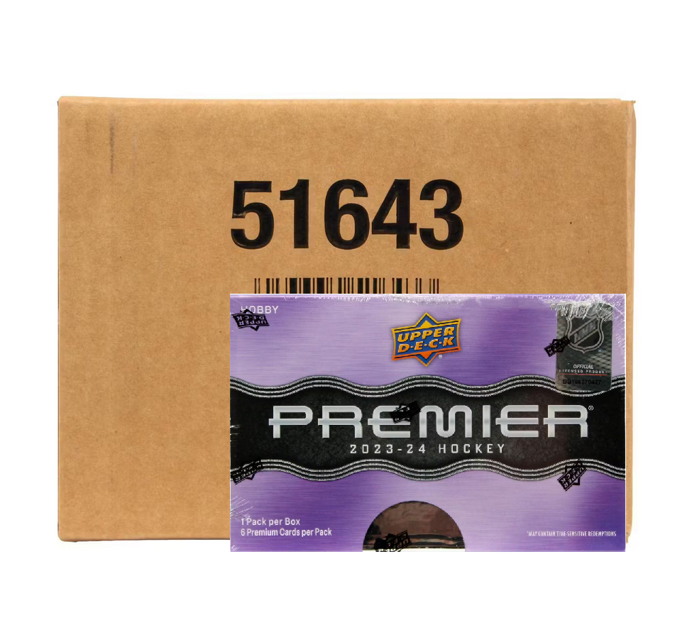 2023-24 Upper Deck Premier Hockey Hobby 10-Box Case