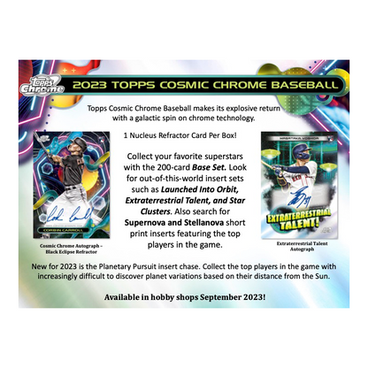 2023 Topps Cosmic Chrome Baseball Hobby Box