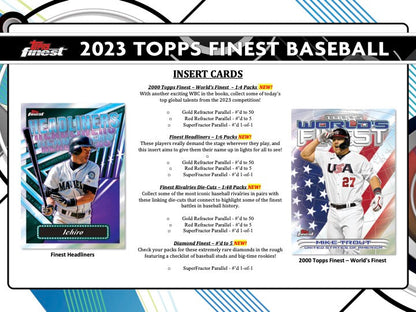 2023 Topps Finest Baseball Hobby 8 Box Case