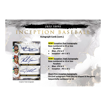 2023 Topps Inception Baseball Hobby Box