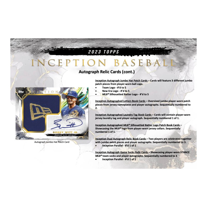2023 Topps Inception Baseball Hobby Box