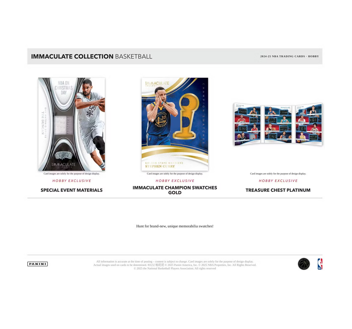 2024-25 Panini Immaculate Basketball Hobby 5-Box Case