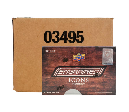 2024-25 Upper Deck Engrained Icons Hockey Hobby 10-Box Case