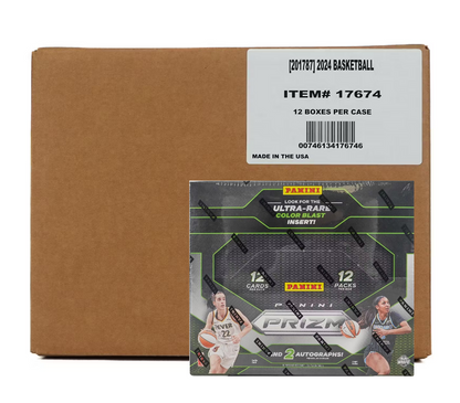 2024 Panini Prizm WNBA Basketball Hobby 12-Box Case