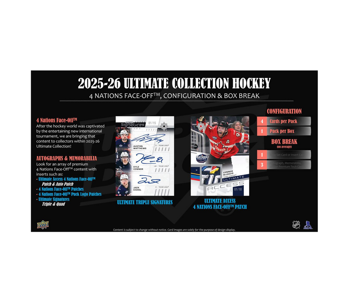 2025-26 Upper Deck Ultimate Collection Hockey Hobby 8-Box Case