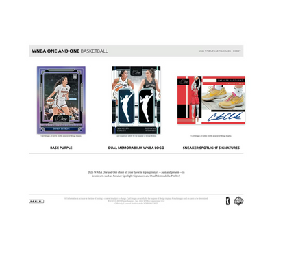 2025 Panini One & One WNBA Basketball Hobby 10-Box Case