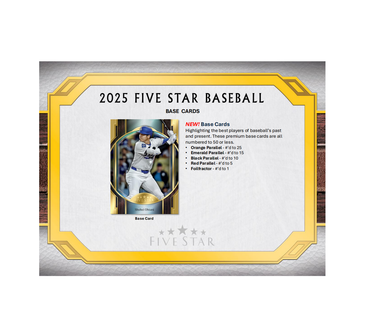 2025 Topps Five Star Baseball Hobby 3-Box Case