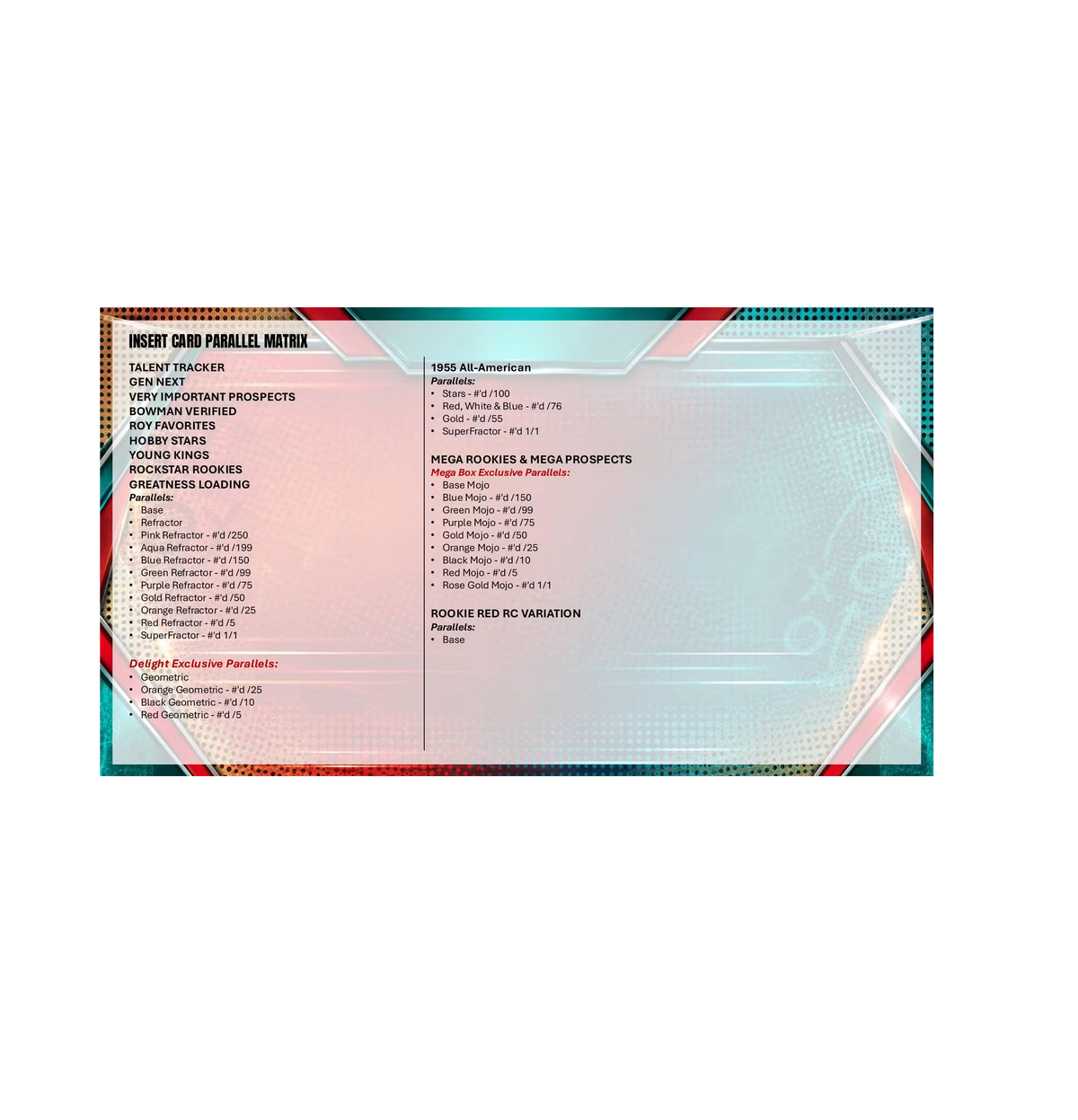 2026 Bowman Football Hobby Jumbo 8-Box Case