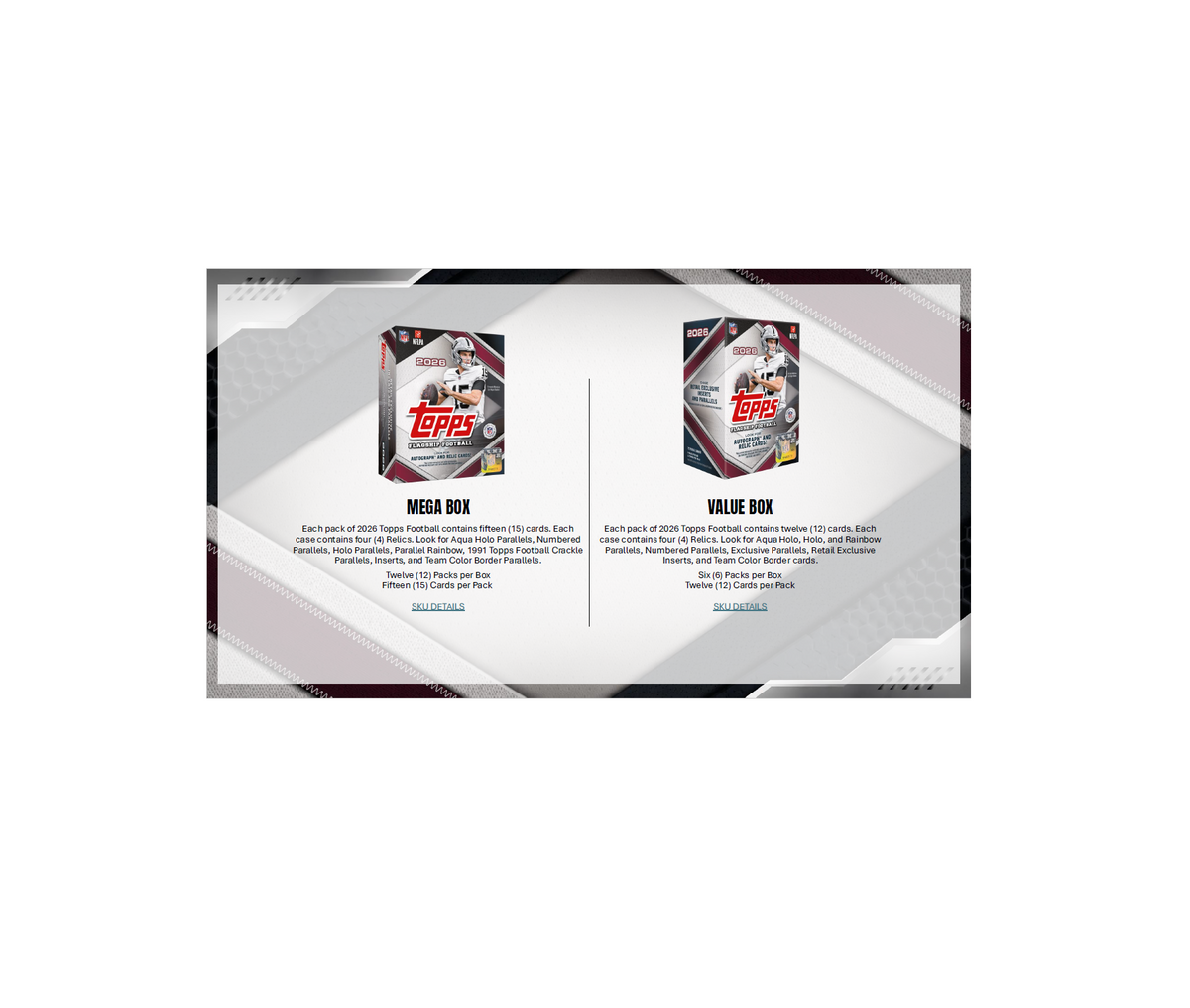 2026 Topps Football Jumbo Hobby 6-Box Case
