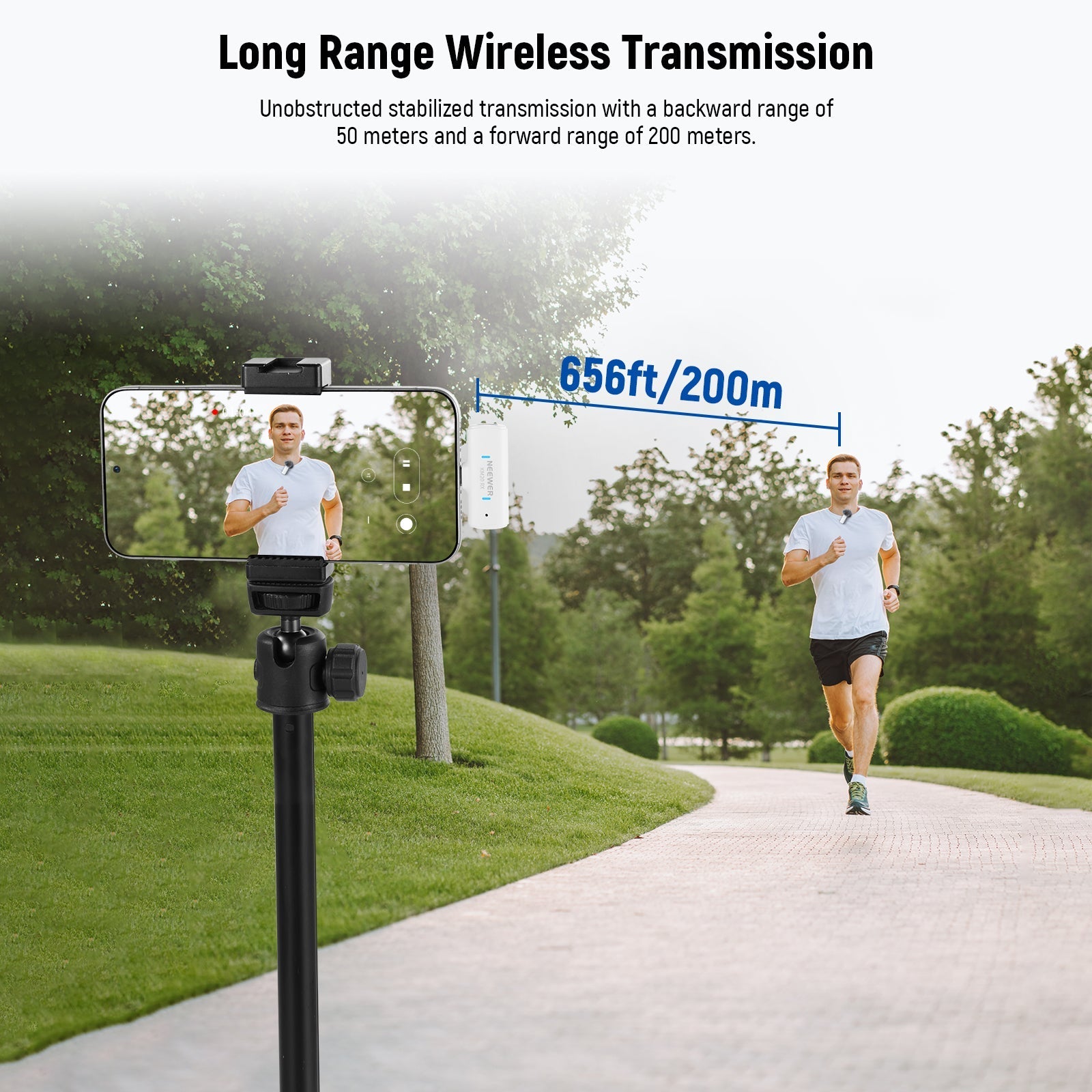 NEEWER KM20 Wireless Lapel Microphone Set for Type C