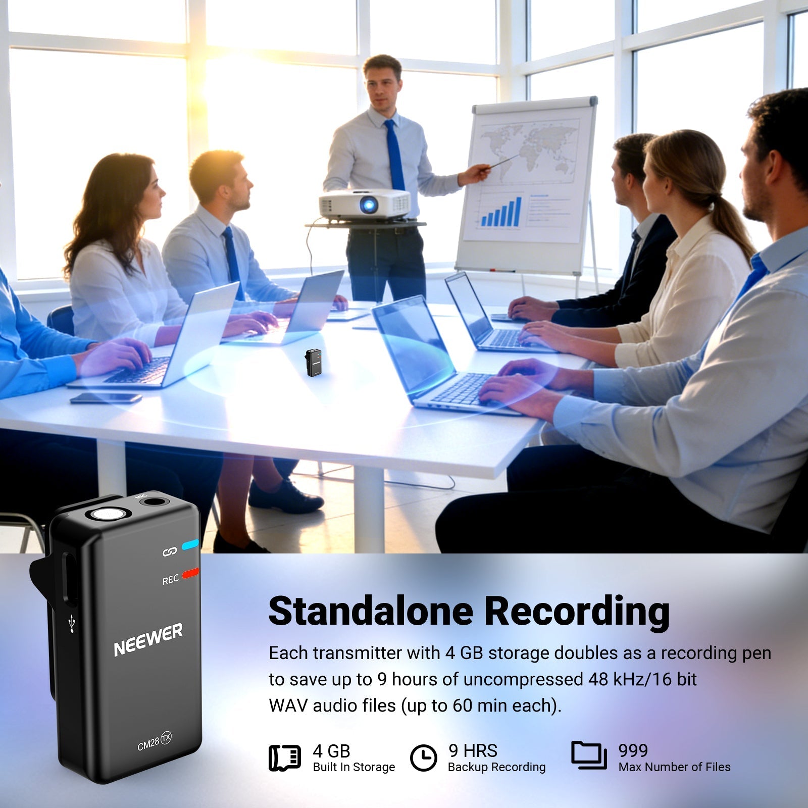NEEWER CM28 Wireless Lavalier Microphone System