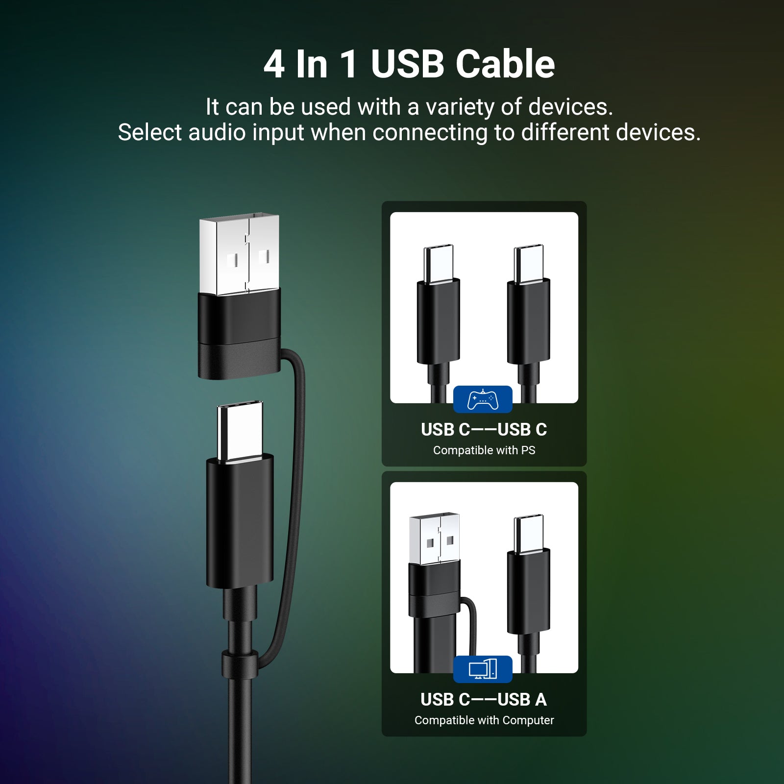 NEEWER UM02 RGB USB Gaming Microphone