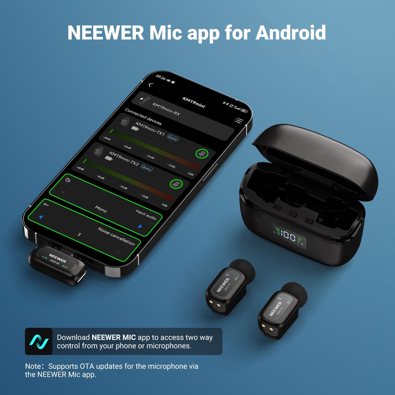 NEEWER KM19 Mini Wireless Lavalier Microphone