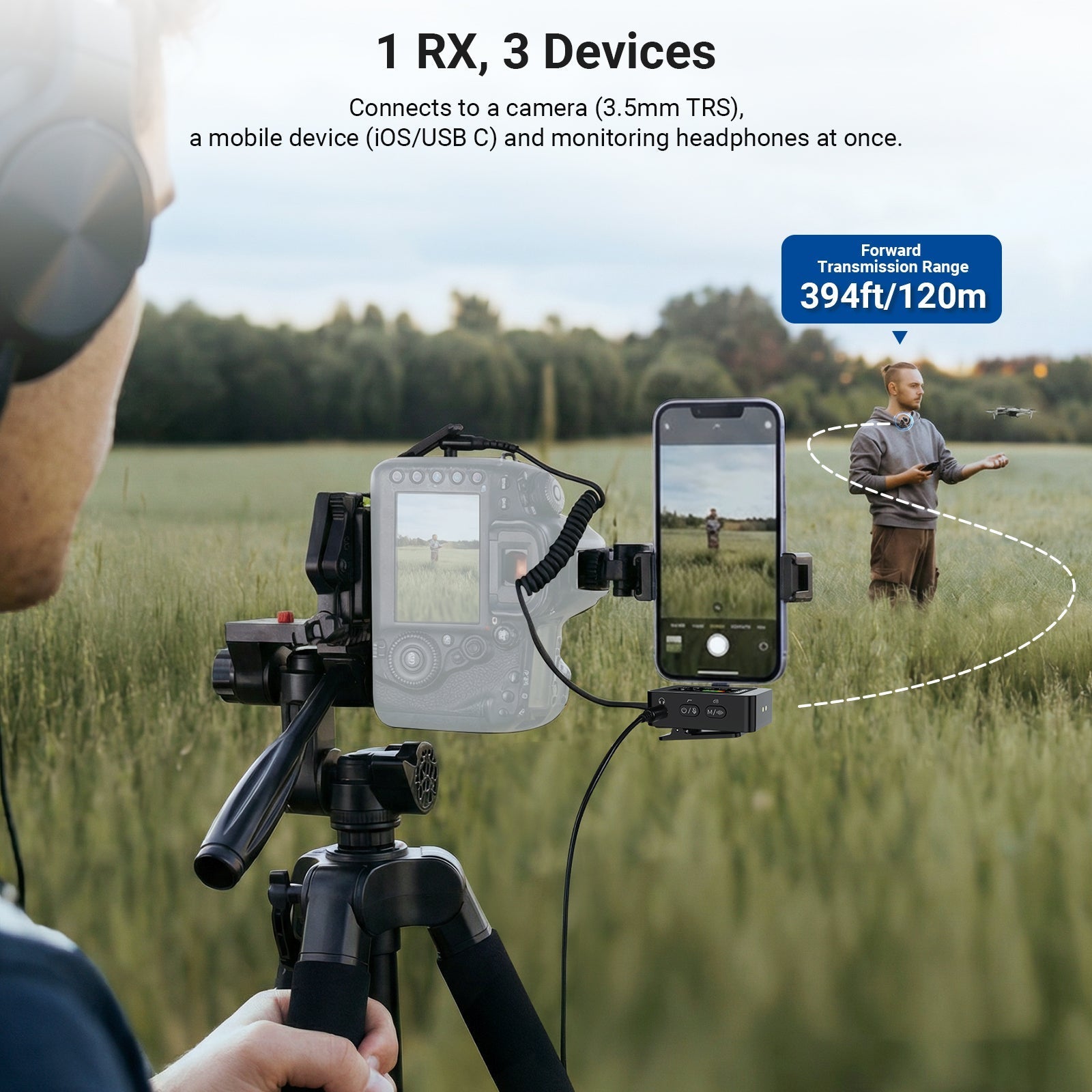 NEEWER CM26 MAX AI Wireless Lavalier Microphone