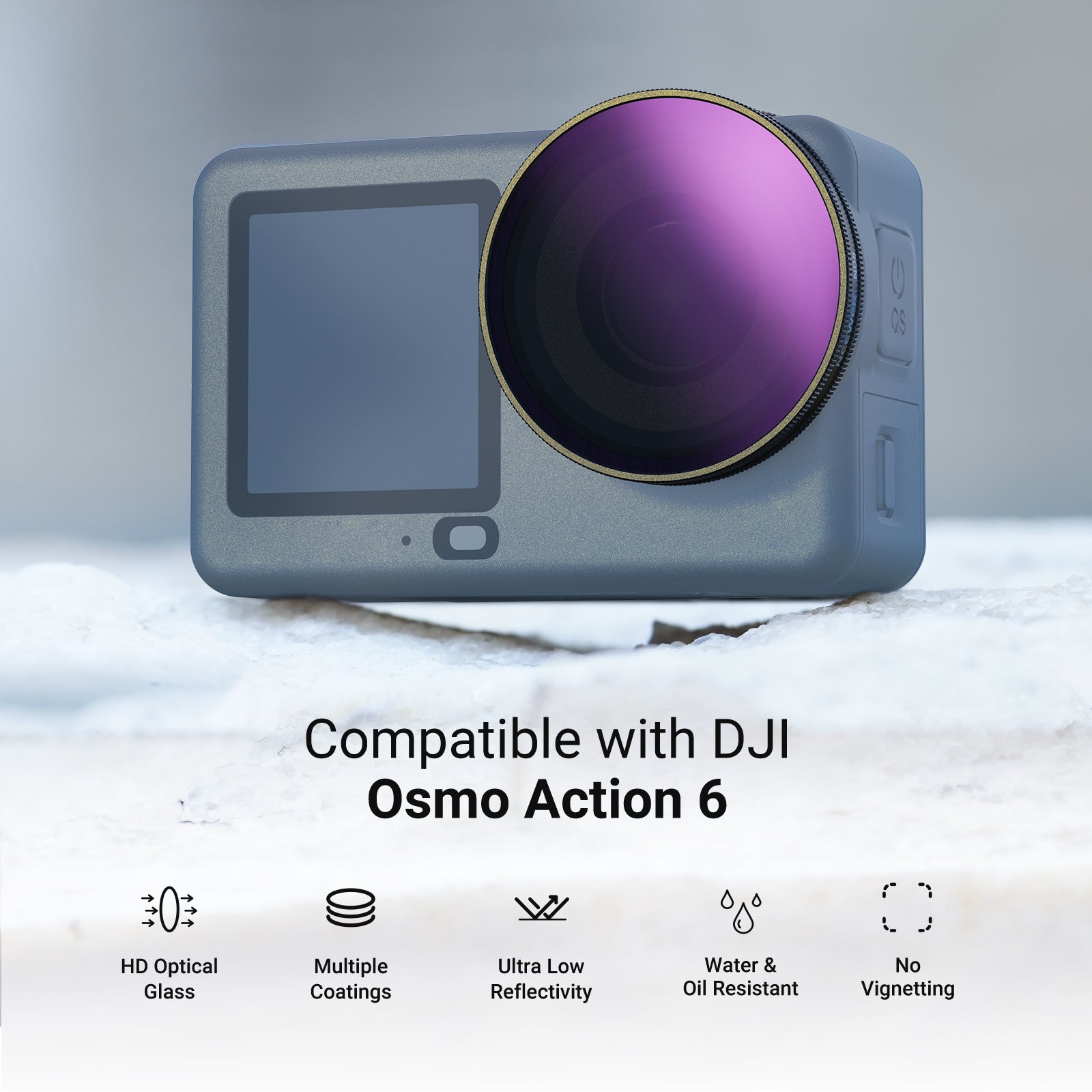 NEEWER FL-B100 Screw On Filter Set For DJI Osmo Action 6