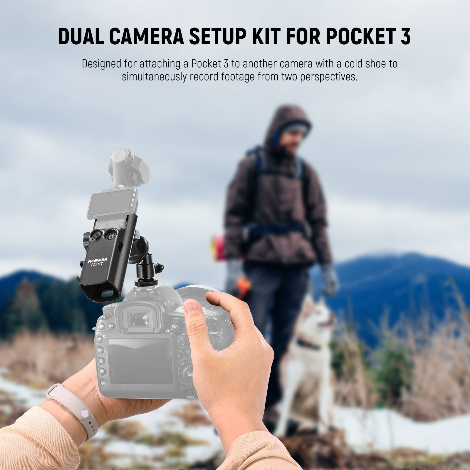 NEEWER GP-68 Extension Adapter Mount Kit For DJI Osmo Pocket 3