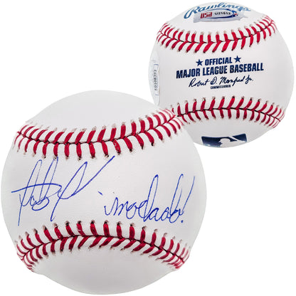 Fernando Tatis Jr. Autographed Official MLB Baseball San Diego Padres "Machalo!" JSA Stock #202013