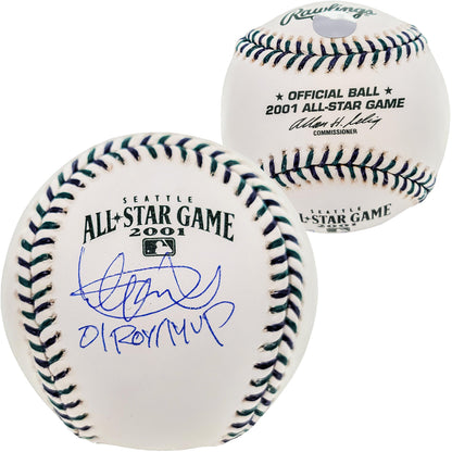 Ichiro Suzuki Autographed Official MLB 2001 All Star Game Baseball Seattle Mariners "01 ROY/MVP" IS Holo Stock #202065