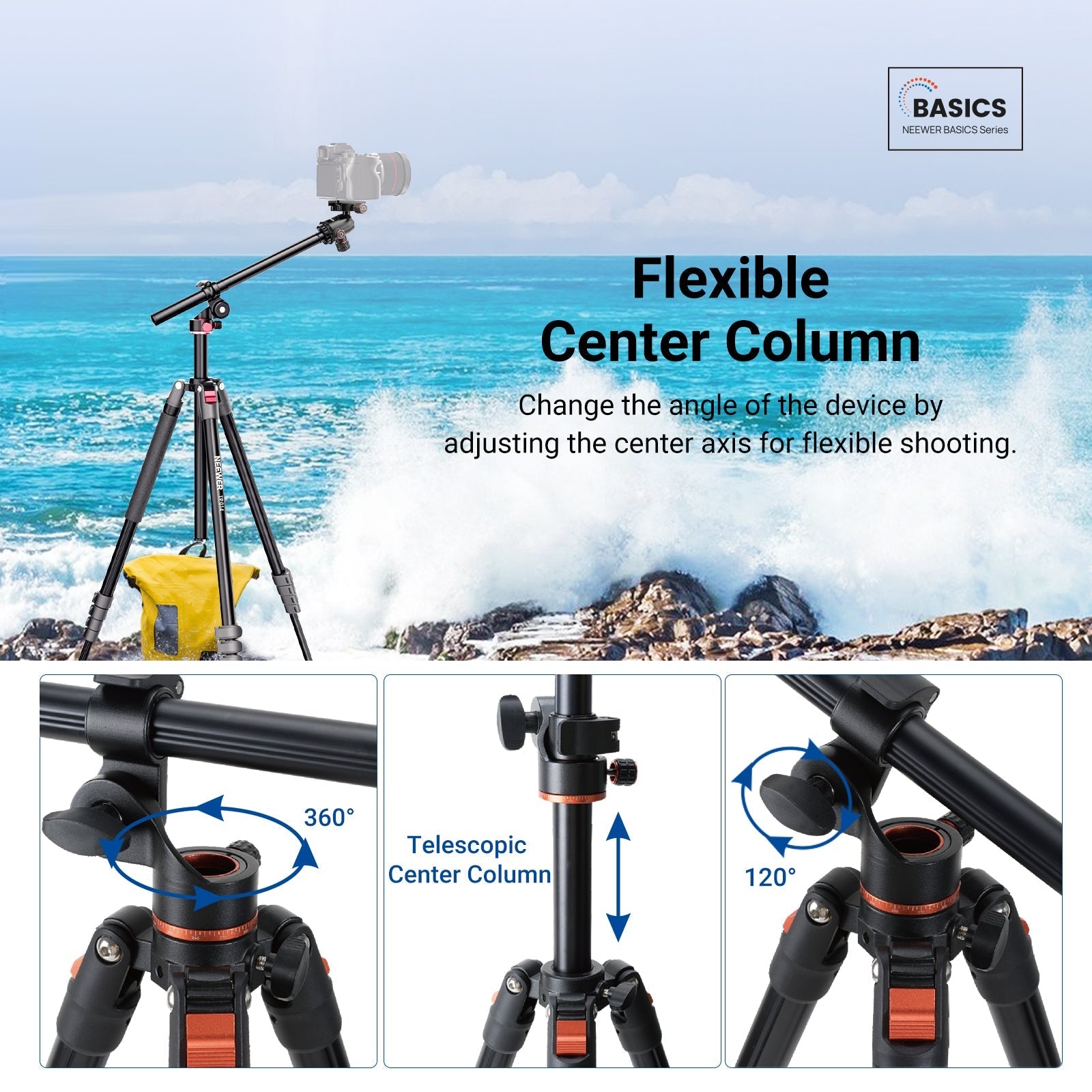NEEWER BASICS TP014 76" Overhead Camera Tripod Monopod