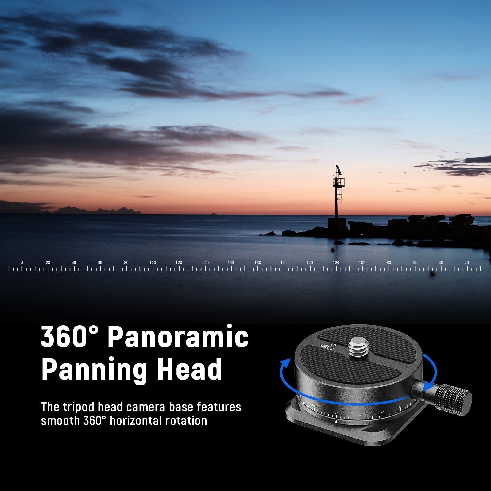 NEEWER QRP-6 360° Panoramic Quick Release Plate